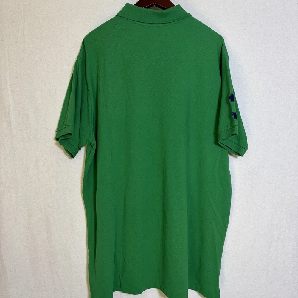 POLO RALPH LAUREN Mens 1XB Big Pony Classic Fit Polo Shirt Green Big Accents